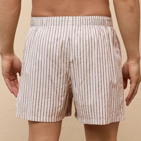 AE Men’s Cream Stripe Stretch Boxer Short - Picture 2 of 10